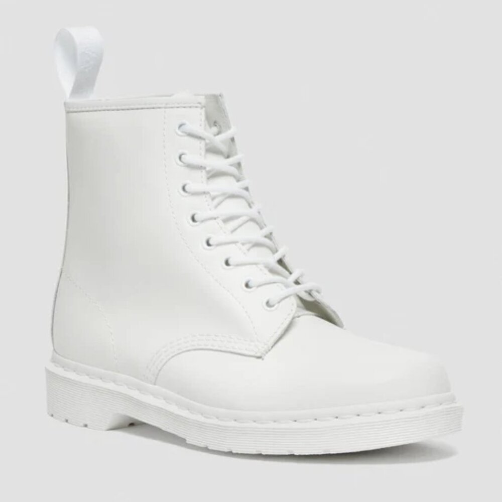 DR. MARTENS | 1460 White Leather Lace Up Boots